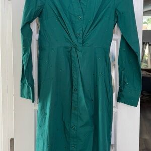 INC International Concepts Teal Long Sleeve Dress